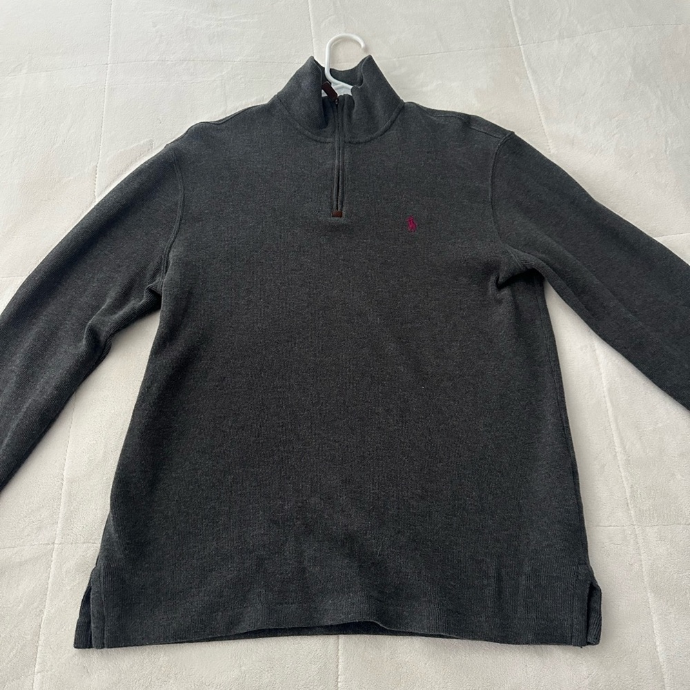 Polo Men's Small Gray Half-Zip Sweater